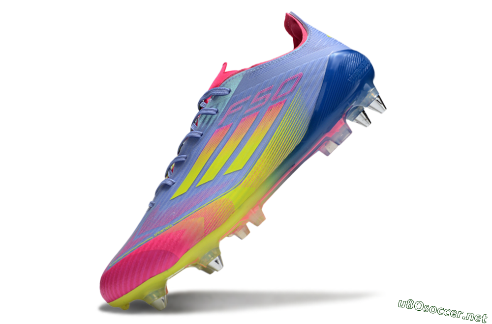Men's Adidas F50 Elite SG Football Boots - Blue/Yellow/Pink 5