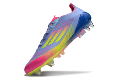 Men's Adidas F50 Elite SG Football Boots - Blue/Yellow/Pink