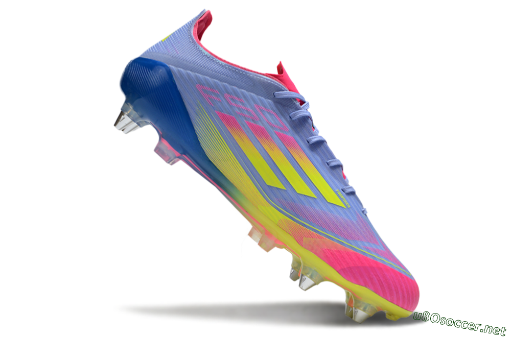 Men's Adidas F50 Elite SG Football Boots - Blue/Yellow/Pink 4