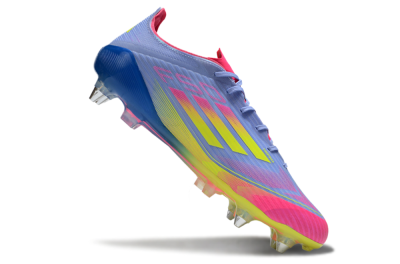 Men's Adidas F50 Elite SG Football Boots - Blue/Yellow/Pink