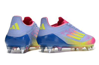 Men's Adidas F50 Elite SG Football Boots - Blue/Yellow/Pink