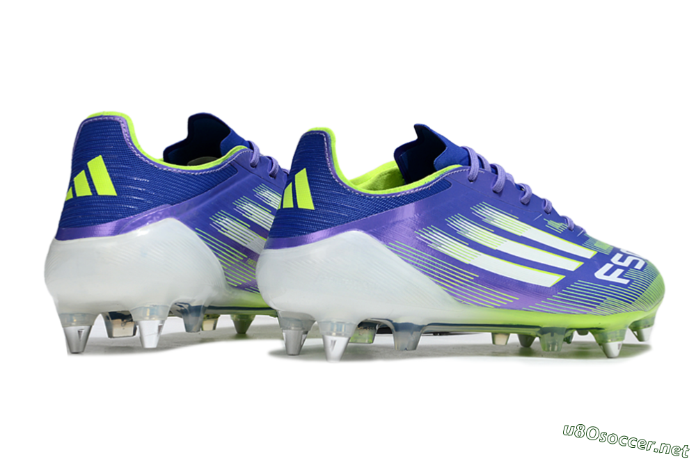Men's Adidas F50 Elite SG Football Boots - Purple/Yellow/White 6