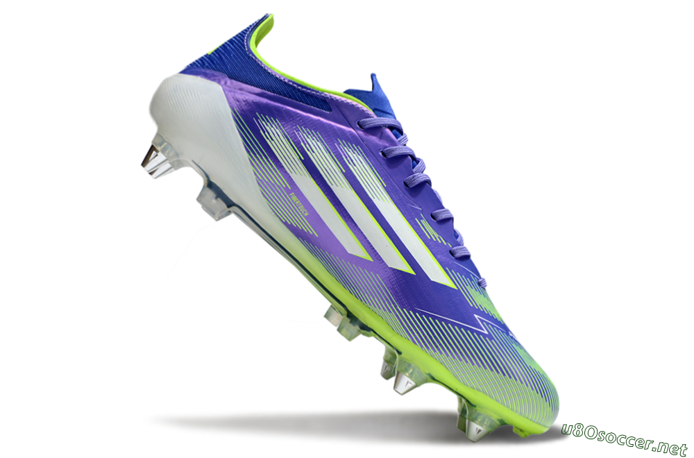 Men's Adidas F50 Elite SG Football Boots - Purple/Yellow/White 4