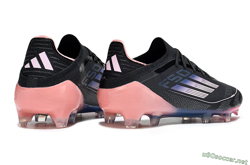 Unisex Adidas F50 Elite FG Football Boots - Black/Blue/Pink 6