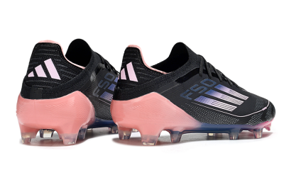 Unisex Adidas F50 Elite FG Football Boots - Black/Blue/Pink