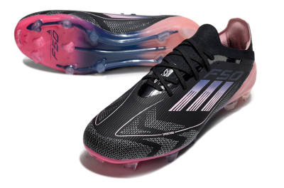 Unisex Adidas F50 Elite FG Football Boots - Black/Blue/Pink