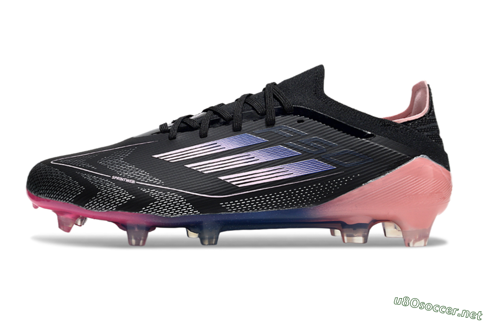 Unisex Adidas F50 Elite FG Football Boots - Black/Blue/Pink 0