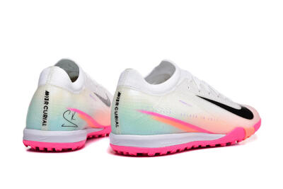 Unisex Nike Air Zoom Mercurial Vapor 16 Elite TF Football Shoes - White/Black/Pink