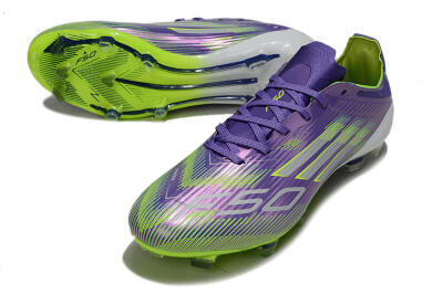 Unisex Adidas F50 Elite FG Football Boots - Purple/Yellow/White