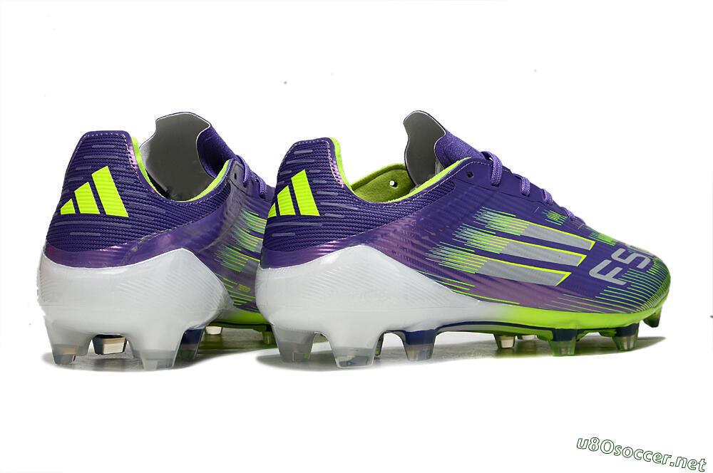 Unisex Adidas F50 Elite FG Football Boots - Purple/Yellow/White 7