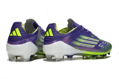 Unisex Adidas F50 Elite FG Football Boots - Purple/Yellow/White
