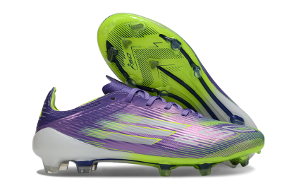 Unisex Adidas F50 Elite FG Football Boots - Purple/Yellow/White