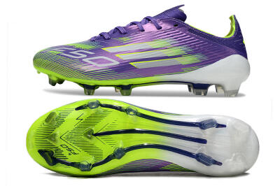 Unisex Adidas F50 Elite FG Football Boots - Purple/Yellow/White
