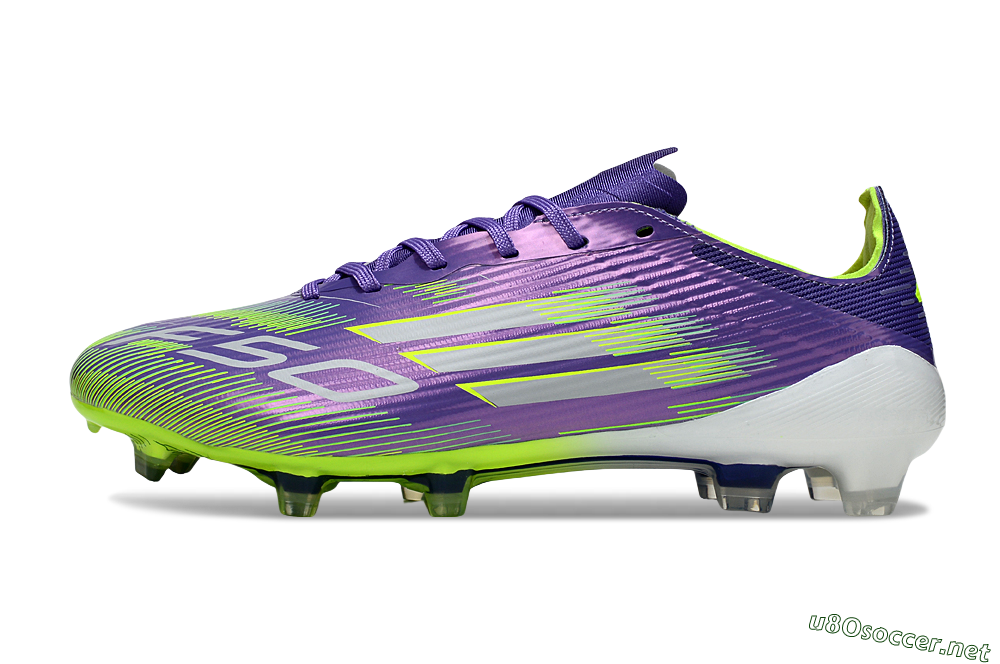 Unisex Adidas F50 Elite FG Football Boots - Purple/Yellow/White 0