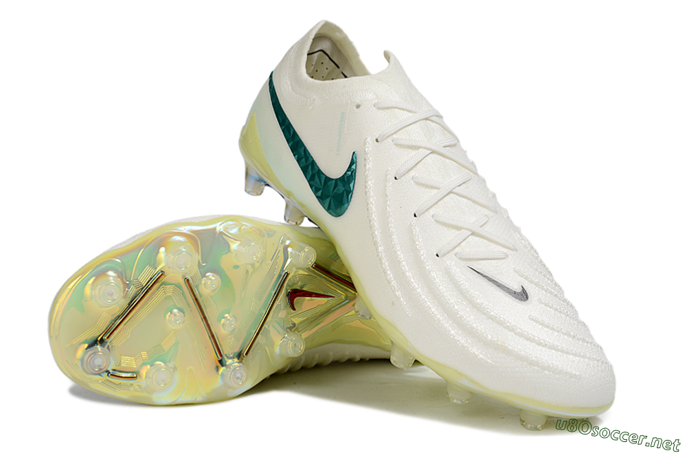 Men's Nike Phantom GX 2 Elite AG Football Boots - Beige/Black/Jade 4