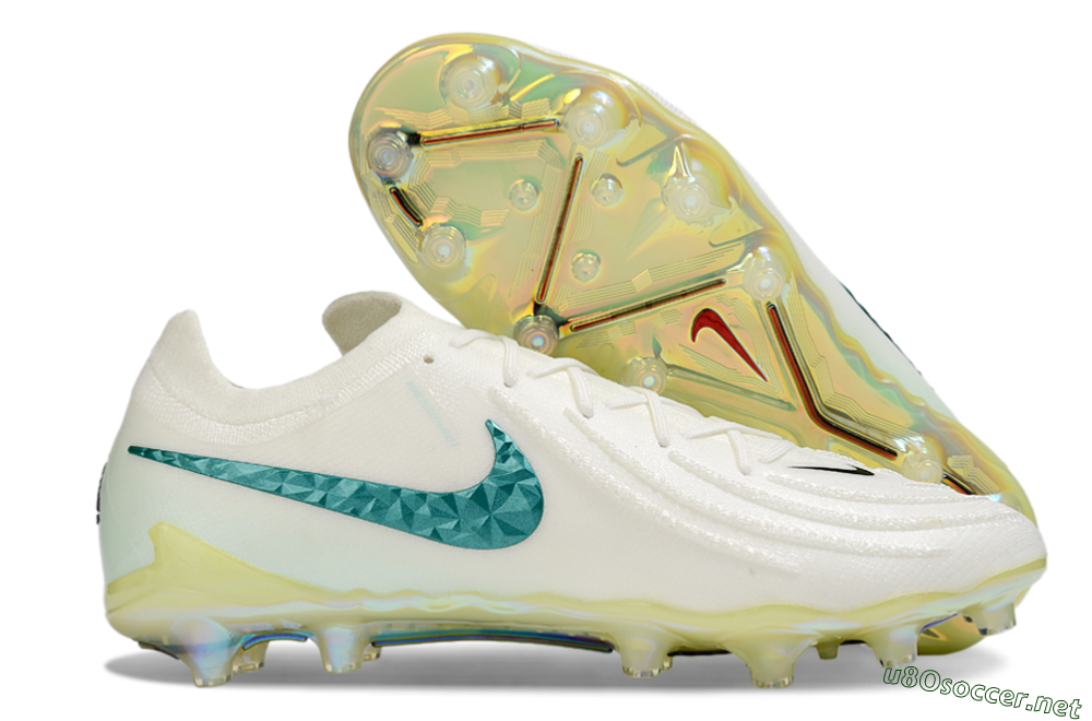 Men's Nike Phantom GX 2 Elite AG Football Boots - Beige/Black/Jade 2