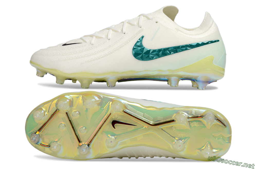 Men's Nike Phantom GX 2 Elite AG Football Boots - Beige/Black/Jade 1