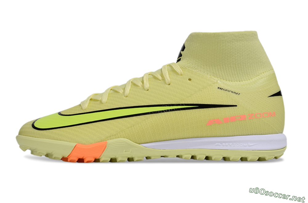 Men's Nike Air Zoom Mercurial Superfly 10 Elite TF Football Shoes - Yellow/Black/Red 0