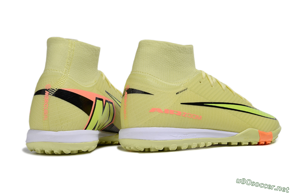 Men's Nike Air Zoom Mercurial Superfly 10 Elite TF Football Shoes - Yellow/Black/Red 6