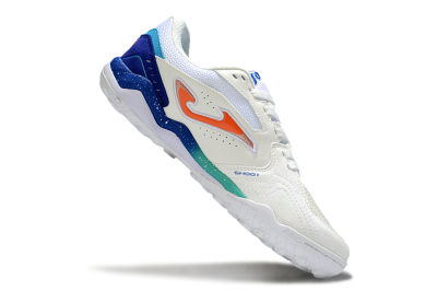 Men's Joma Top Flex IC Football Shoes - White/Blue/Red