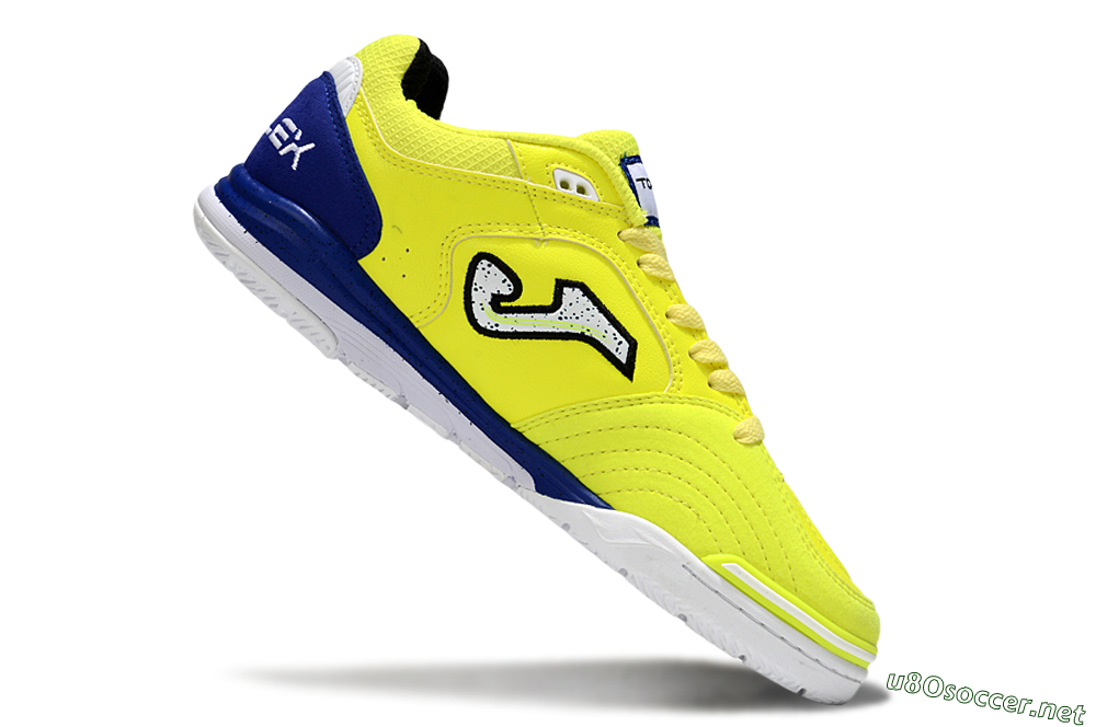 Men's Joma Top Flex IC Football Shoes - Yellow/White/Blue 4