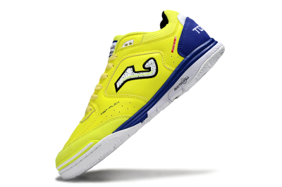 Men's Joma Top Flex IC Football Shoes - Yellow/White/Blue
