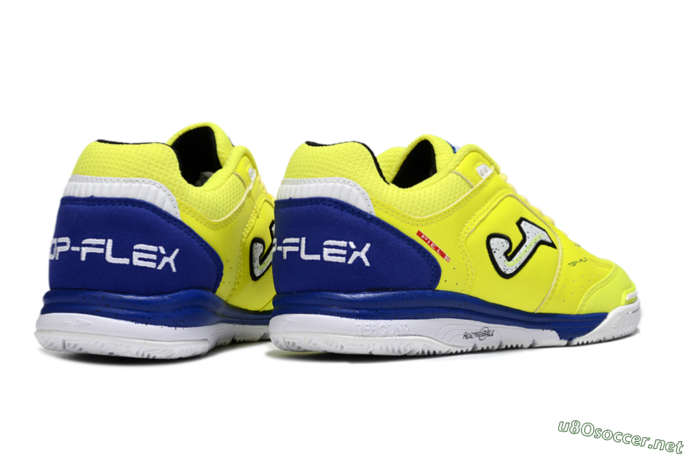Men's Joma Top Flex IC Football Shoes - Yellow/White/Blue 6