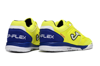 Men's Joma Top Flex IC Football Shoes - Yellow/White/Blue