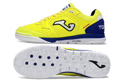 Men's Joma Top Flex IC Football Shoes - Yellow/White/Blue