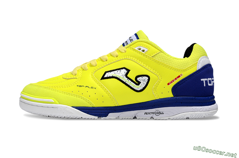 Men's Joma Top Flex IC Football Shoes - Yellow/White/Blue 0