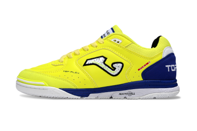 Men's Joma Top Flex IC Football Shoes - Yellow/White/Blue