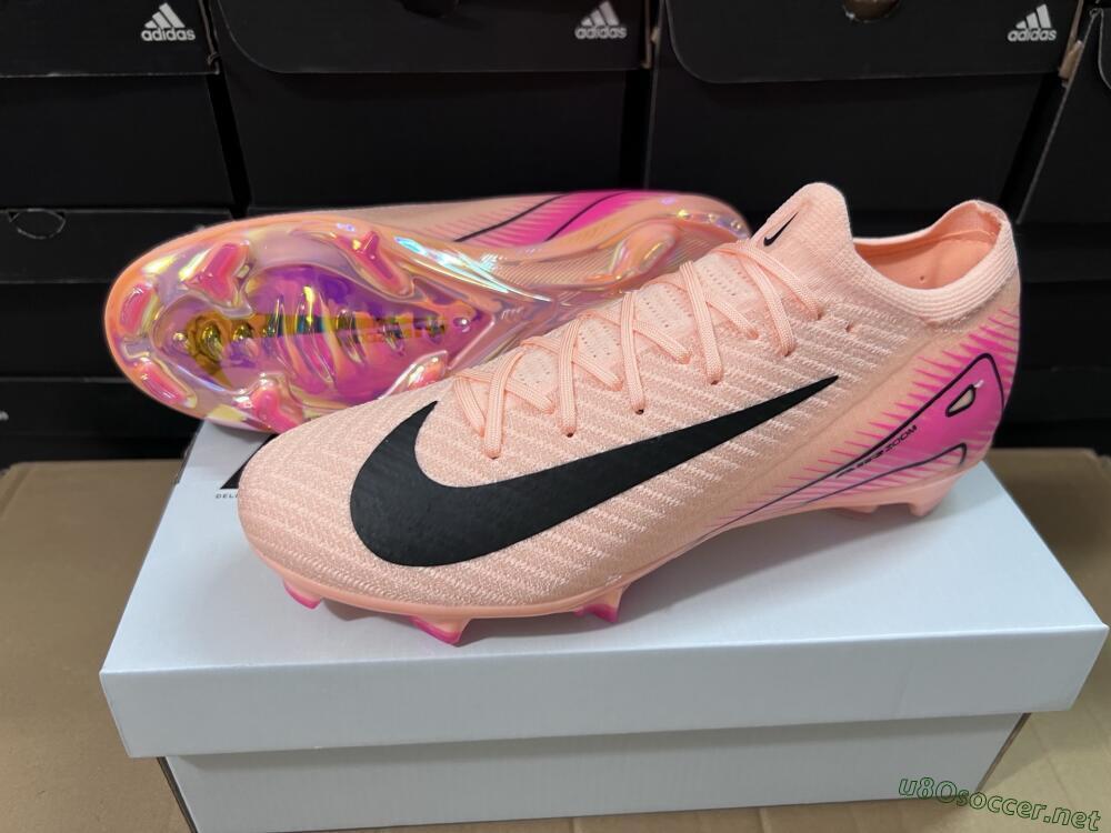 Unisex Nike Air Zoom Mercurial Vapor 16 Elite FG Football Boots - Pink/Black/Gold
