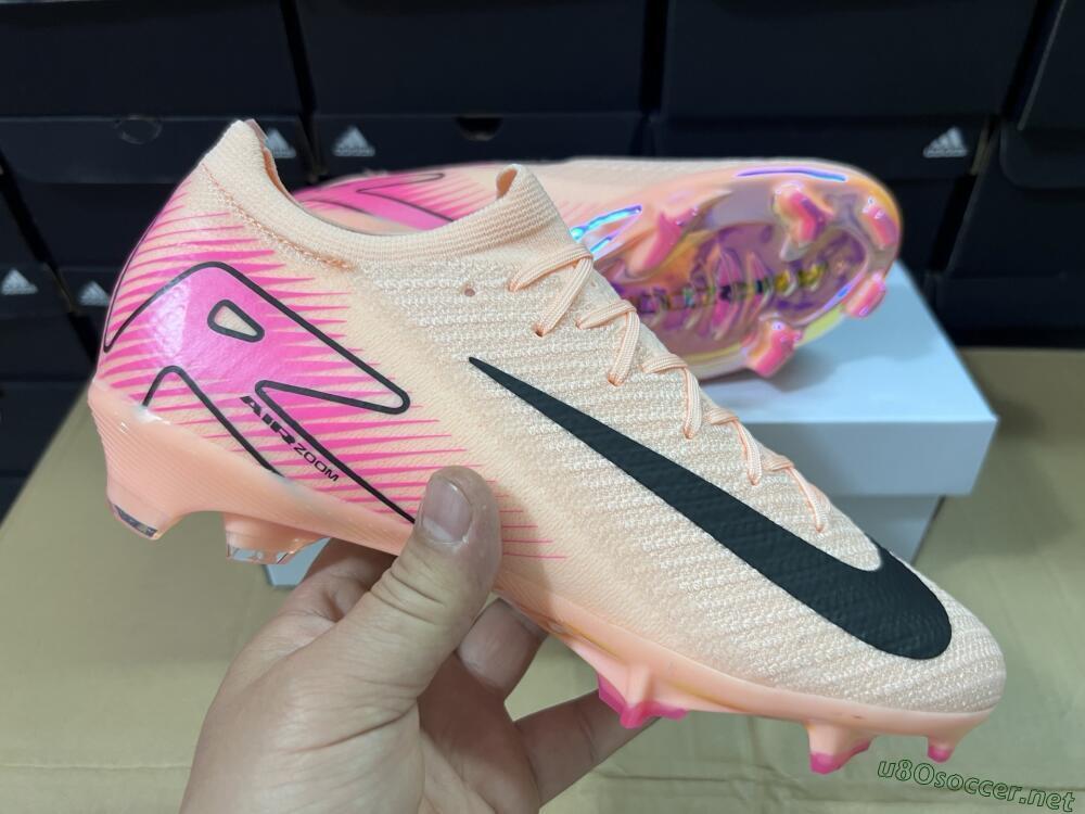 Unisex Nike Air Zoom Mercurial Vapor 16 Elite FG Football Boots - Pink/Black/Gold