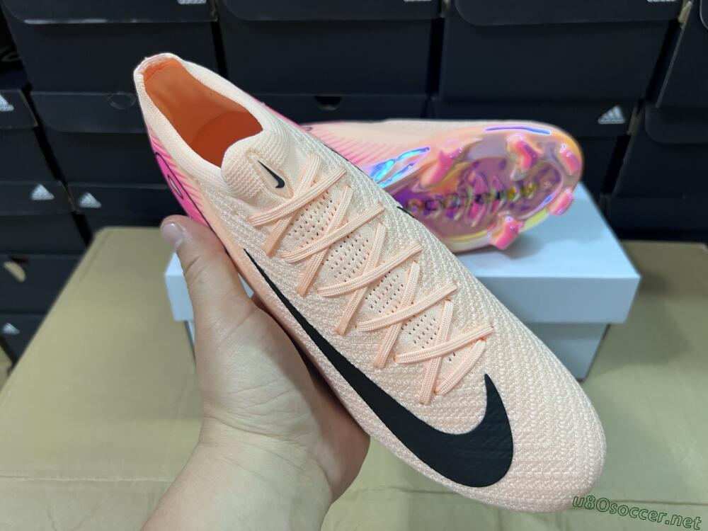 Unisex Nike Air Zoom Mercurial Vapor 16 Elite FG Football Boots - Pink/Black/Gold