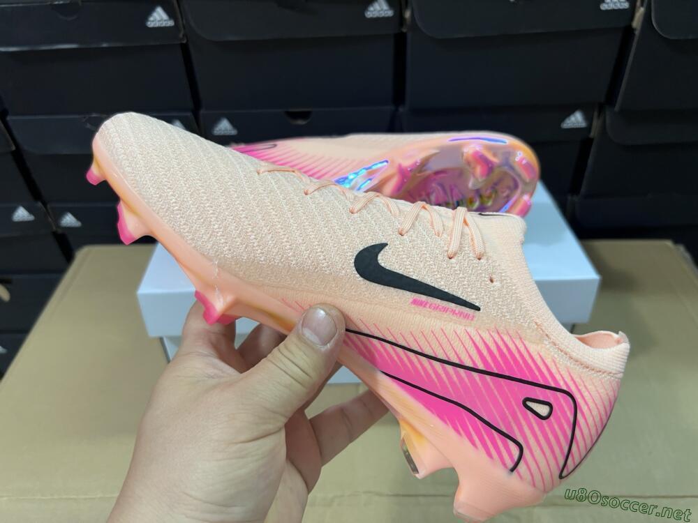 Unisex Nike Air Zoom Mercurial Vapor 16 Elite FG Football Boots - Pink/Black/Gold