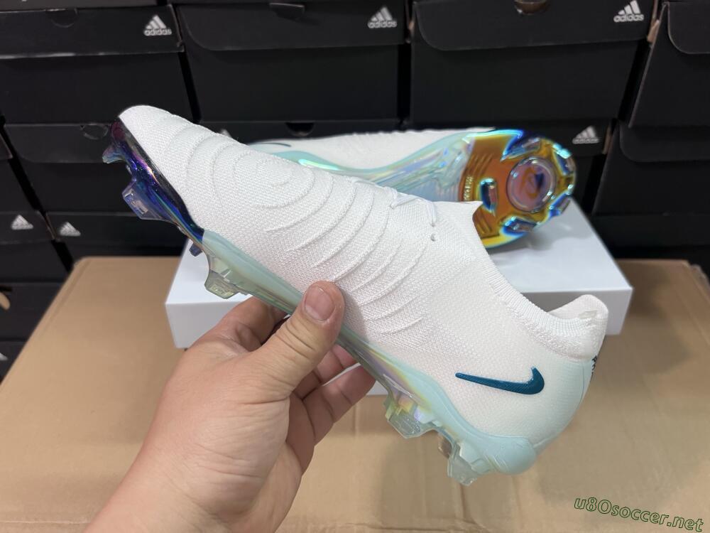 Men's Nike Phantom GX 2 Elite FG Football Boots - White/Black/Jade