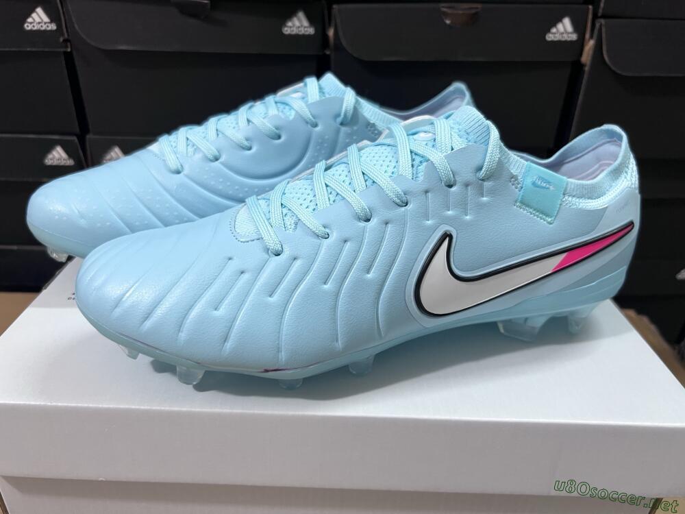 Unisex Nike Tiempo Legend 10 Elite FG Football Boots - Jade/White/Pink