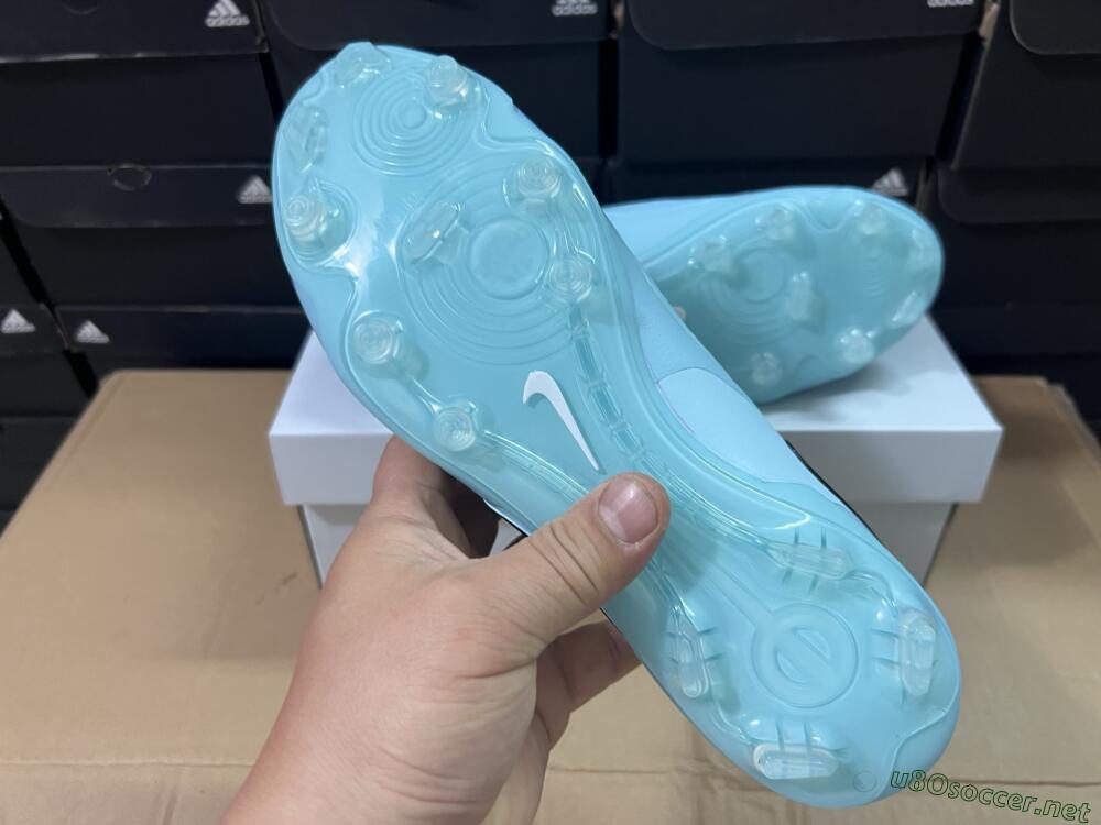 Unisex Nike Tiempo Legend 10 Elite FG Football Boots - Jade/White/Pink