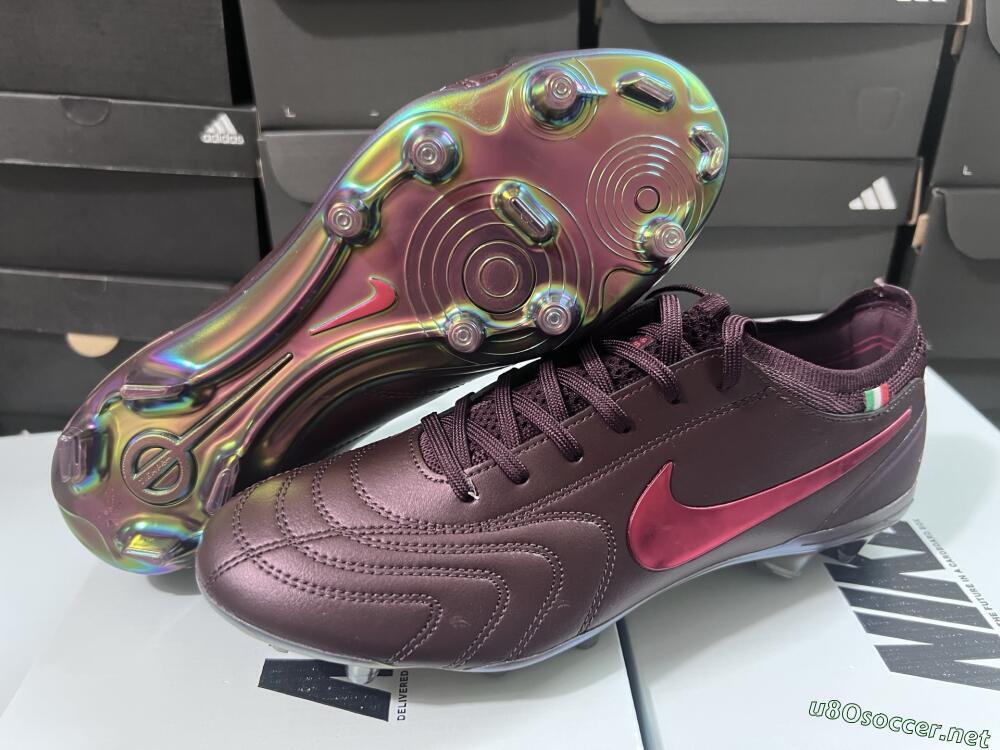Men's Nike Tiempo Legend 10 Elite FG Football Boots - Red/Gold