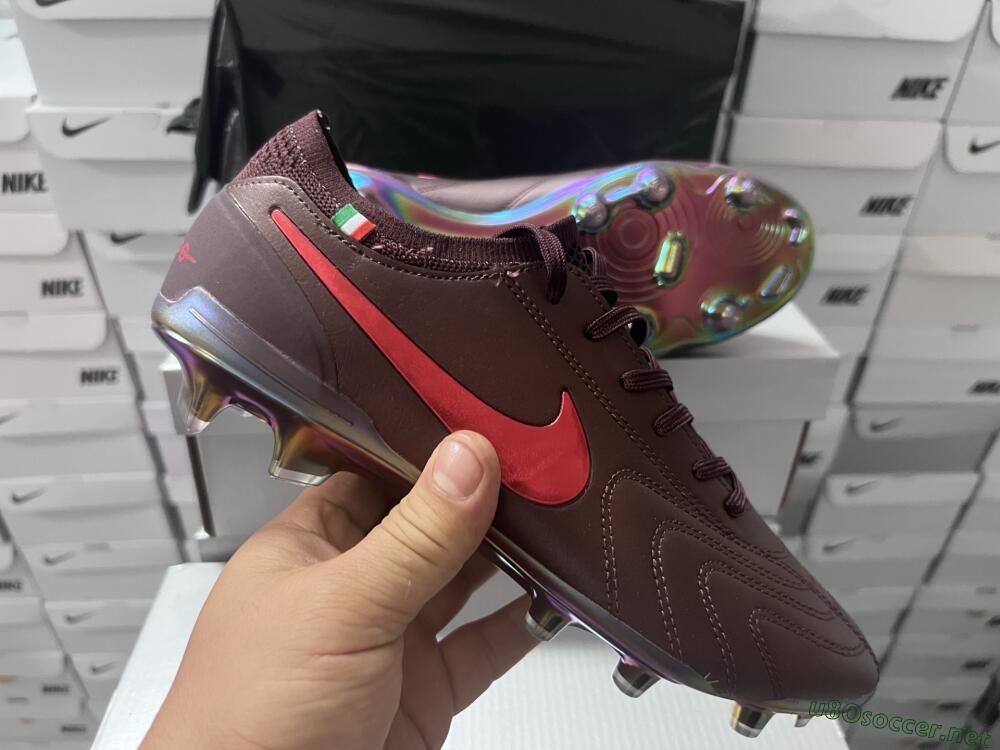 Men's Nike Tiempo Legend 10 Elite FG Football Boots - Red/Gold