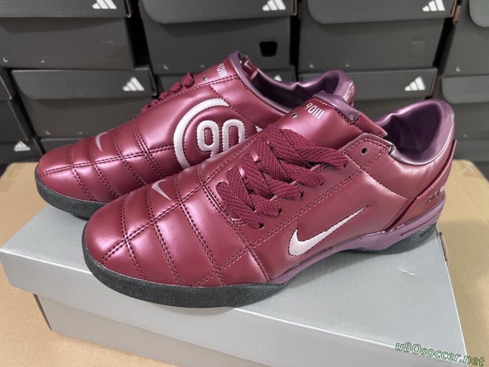 Men's Nike Total 90 II IC Football Shoes - Red/Black/White
