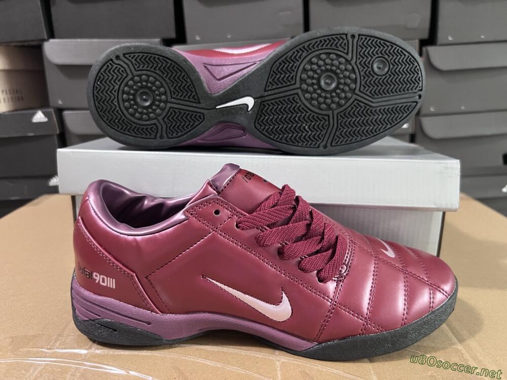 Men's Nike Total 90 II IC Football Shoes - Red/Black/White