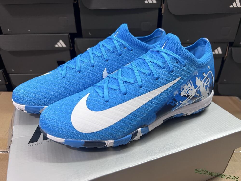 Unisex Nike Air Zoom Mercurial Vapor 16 Elite TF Football Shoes - Blue/White/Black