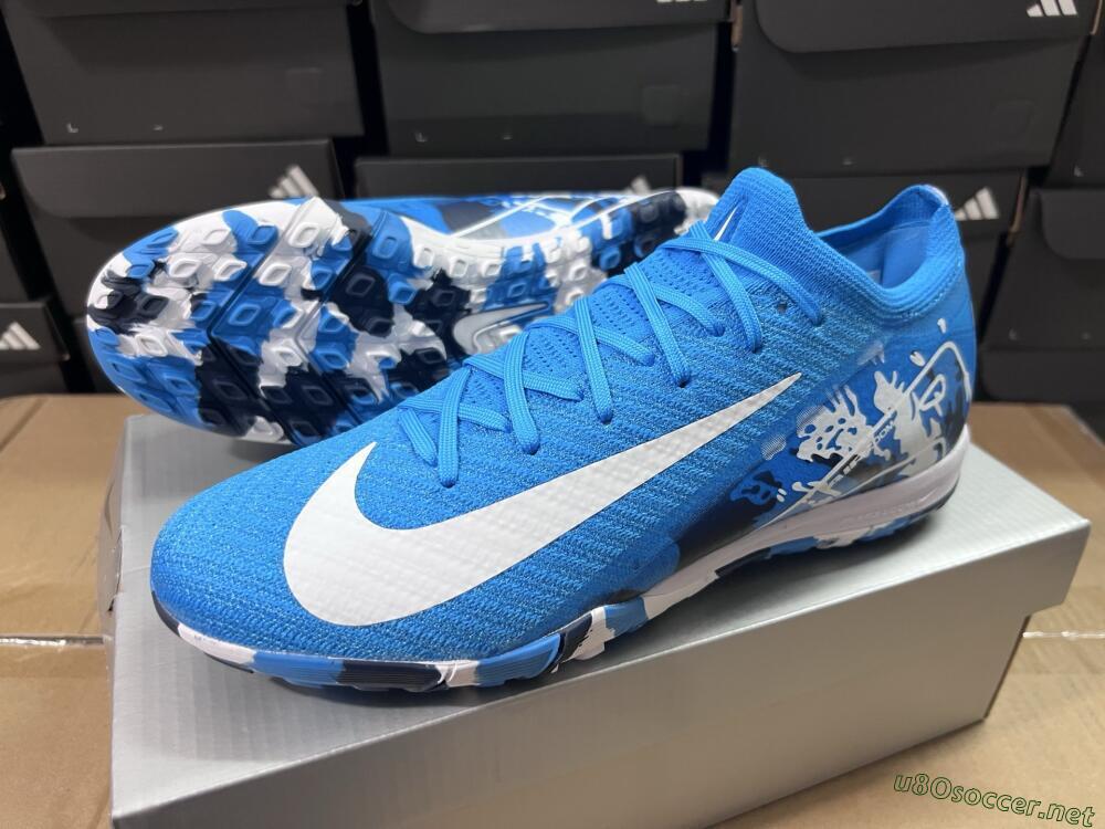Unisex Nike Air Zoom Mercurial Vapor 16 Elite TF Football Shoes - Blue/White/Black
