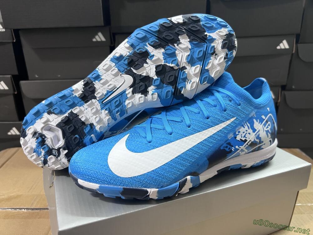 Unisex Nike Air Zoom Mercurial Vapor 16 Elite TF Football Shoes - Blue/White/Black
