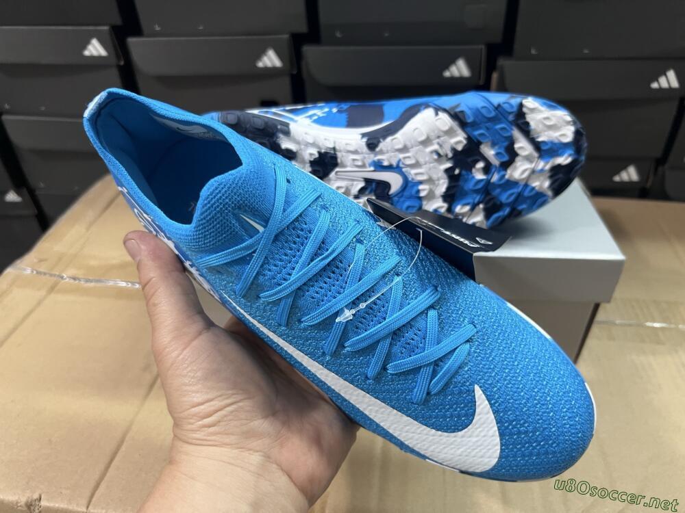Unisex Nike Air Zoom Mercurial Vapor 16 Elite TF Football Shoes - Blue/White/Black