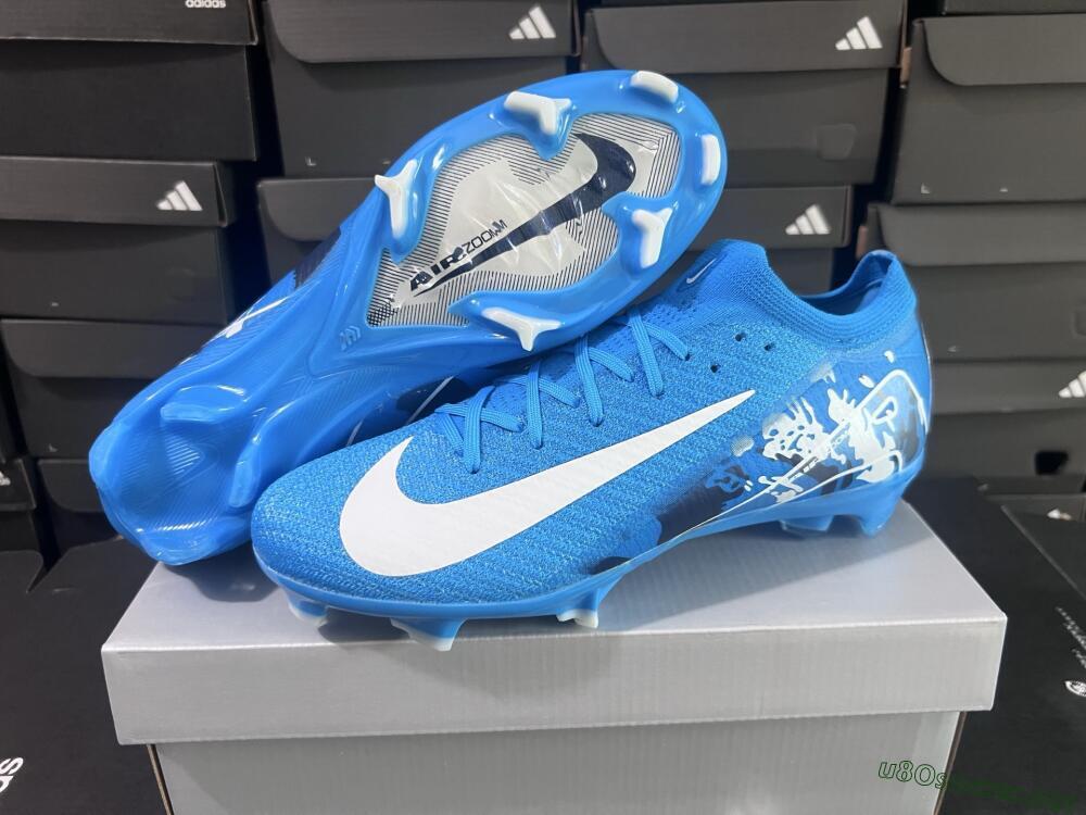Unisex Nike Air Zoom Mercurial Vapor 16 Elite FG Football Boots - Blue/White/Black