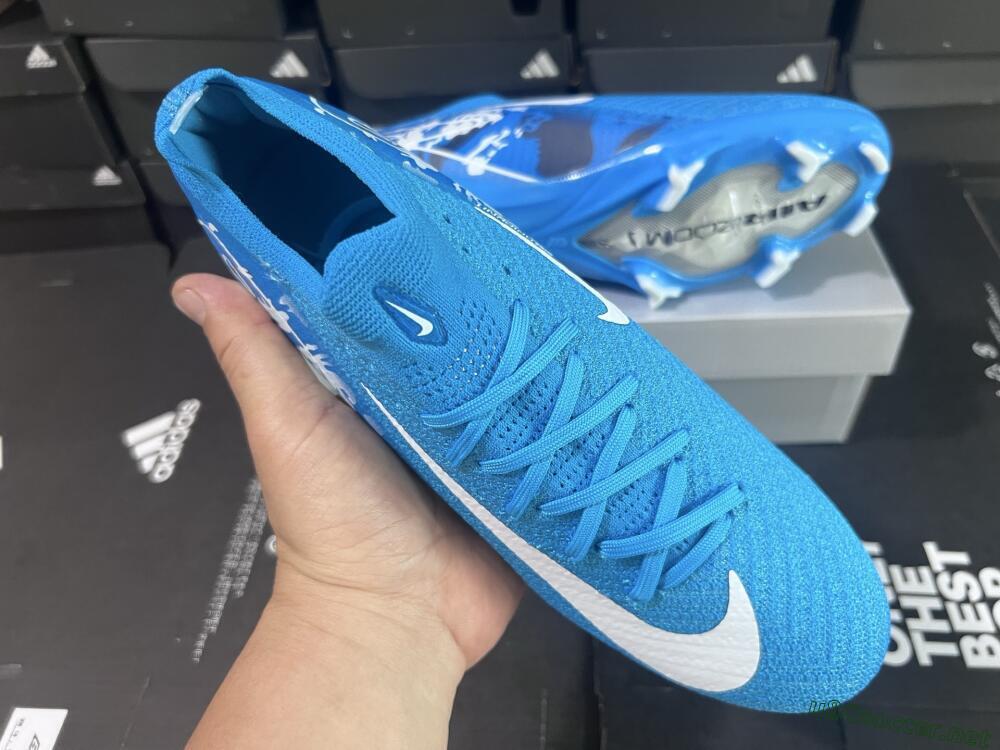 Unisex Nike Air Zoom Mercurial Vapor 16 Elite FG Football Boots - Blue/White/Black