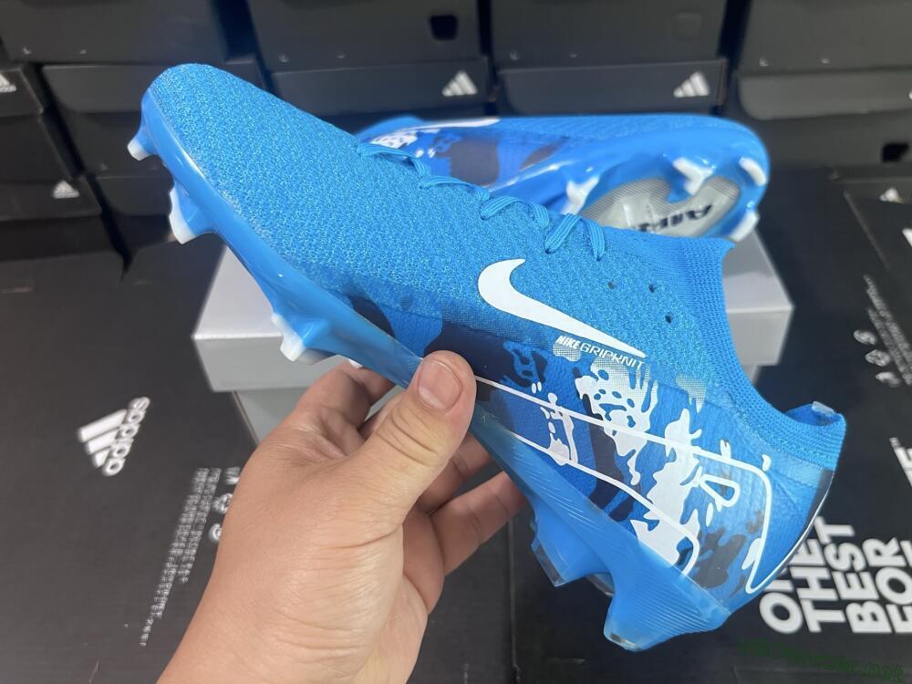 Unisex Nike Air Zoom Mercurial Vapor 16 Elite FG Football Boots - Blue/White/Black
