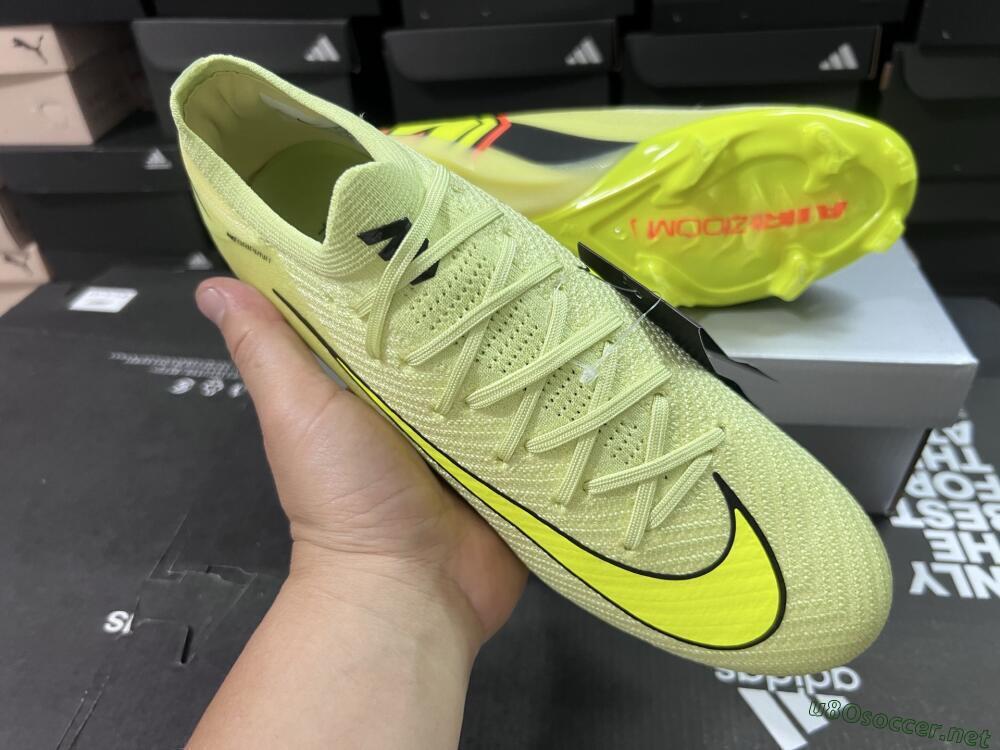 Unisex Nike Air Zoom Mercurial Vapor 16 Elite FG Football Boots - Yellow/Black/Red
